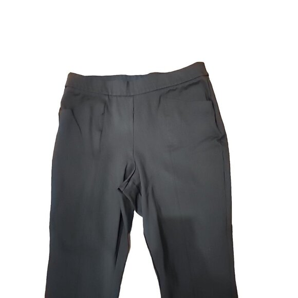 Ava & Viv Pants Womens Black High Rise Comfort Waist Kick Pleat Stretch 37"W  1X - Picture 2 of 6